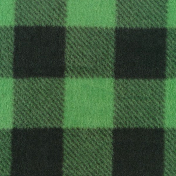 Buffalo Check Polar Fleece - Green