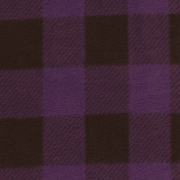 Buffalo Check Polar Fleece - Purple