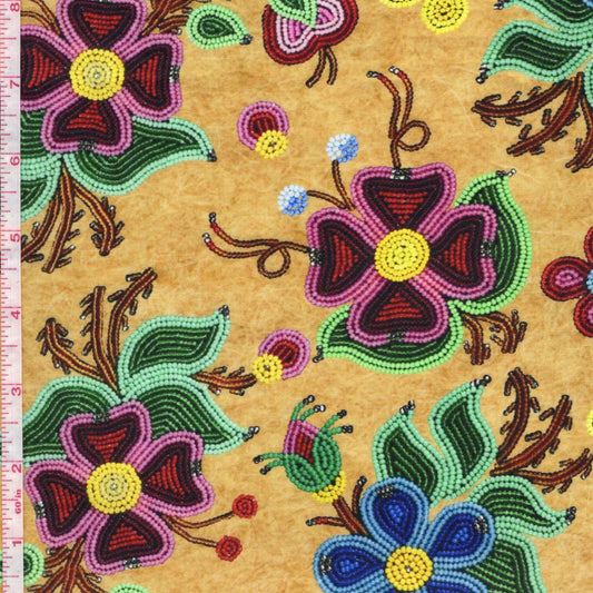 Cynthia Boehm - Muskwa's Blanket Floral - Moosehide
