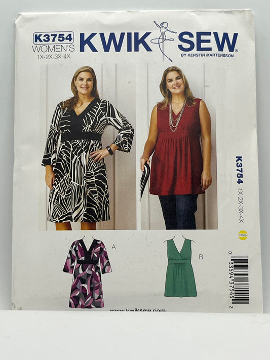 K3754 - Misses' Dress & Tunic