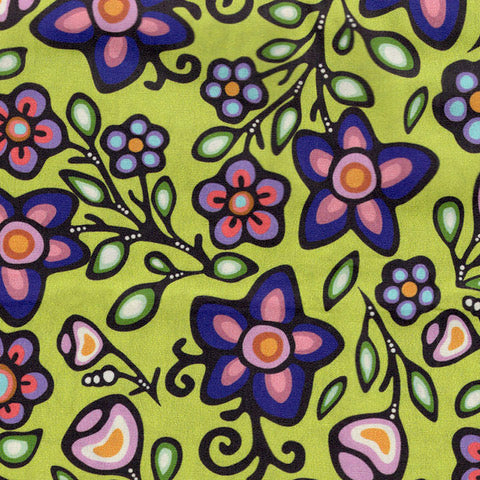 Jackie Traverse Ojibway Florals 4 - Avocado