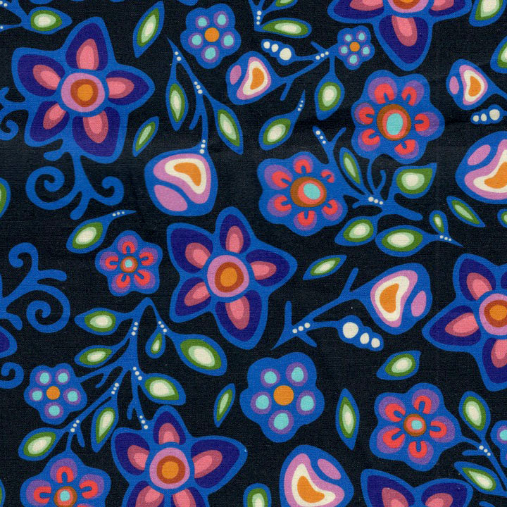 Jackie Traverse Ojibway Florals 4 - Black