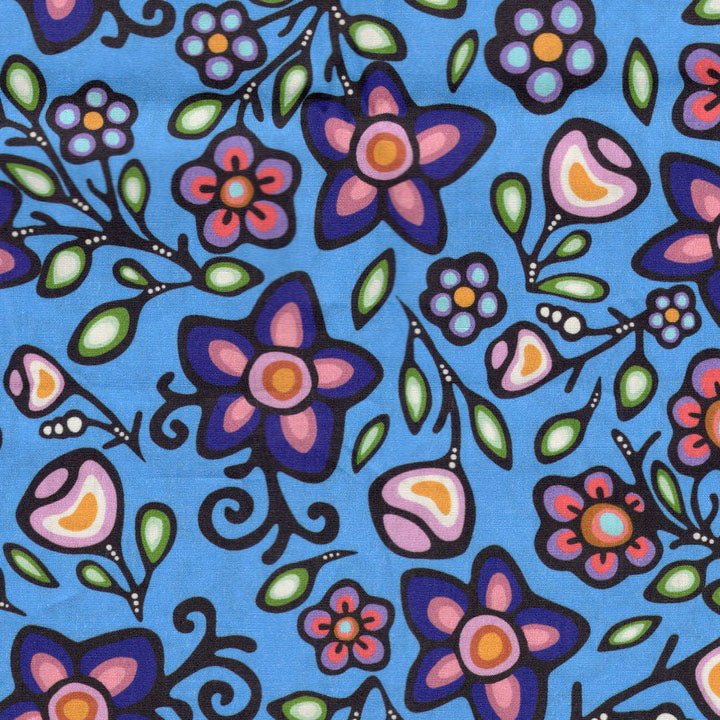 Jackie Traverse Ojibway Florals 4 - Turquoise