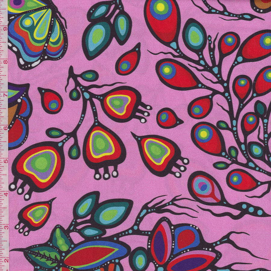 Jackie Traverse Ojibway: Florals 7 - Lt. Pink