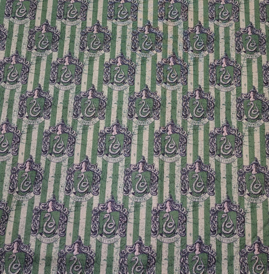 HP Slytherin Cotton - Green - Roll End