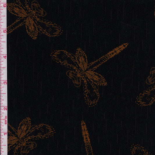 Pat Bruderer Birch Bark Biting - Dragonfly - Black