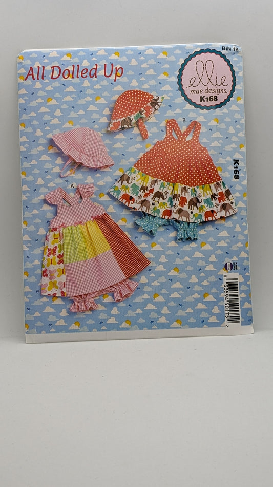 K0168 - Babies' Coordinating Dress & Hat