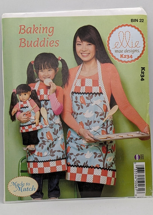 K0234 - Misses'/ Children's & Doll Coordinating Aprons