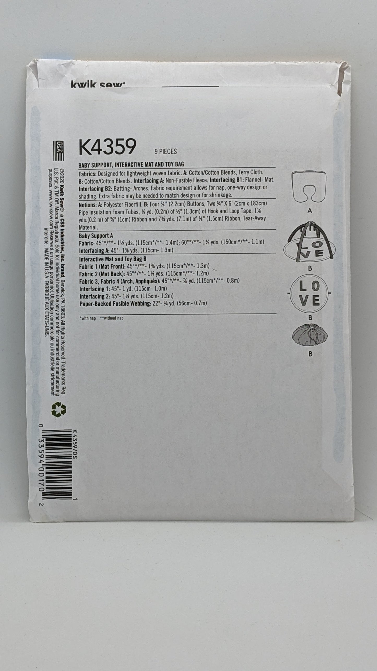 K4359 - Baby Supports & Accessories