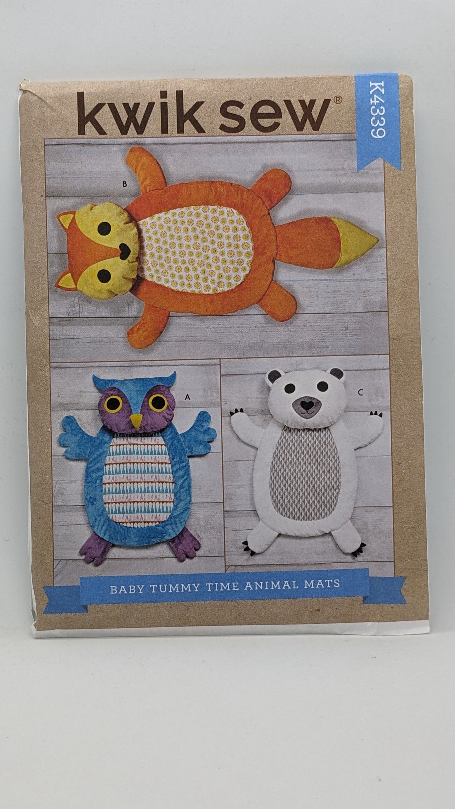 K4339 - Baby Tummy Time Animal Mats