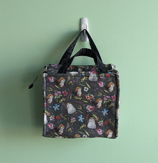 Mini Tote Bag - Floral Porgs