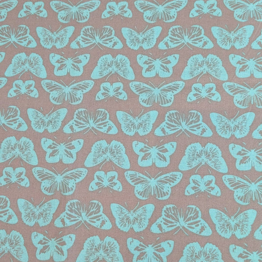 Butterflies - Aqua/Grey - Remnant
