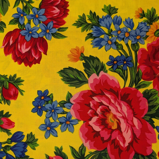 Kokum Floral - Yellow - Remnant