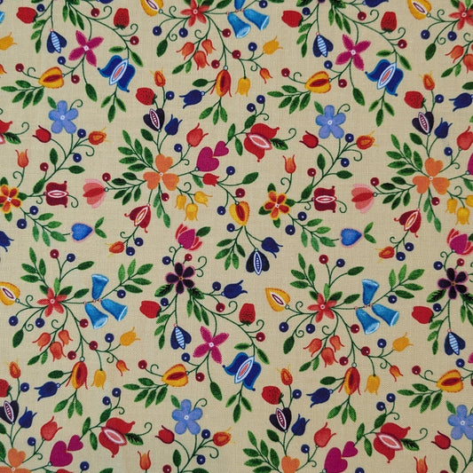 Floral - Tan - Remnant