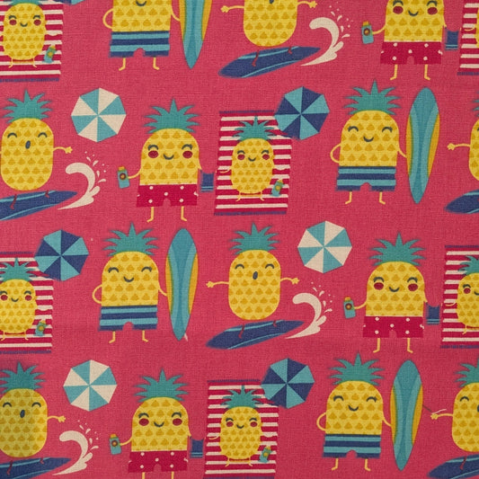 Pineapple Party - Hot Pink - Remnant