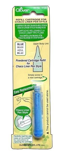Clover Chaco Liner Pen Style Refill - Blue