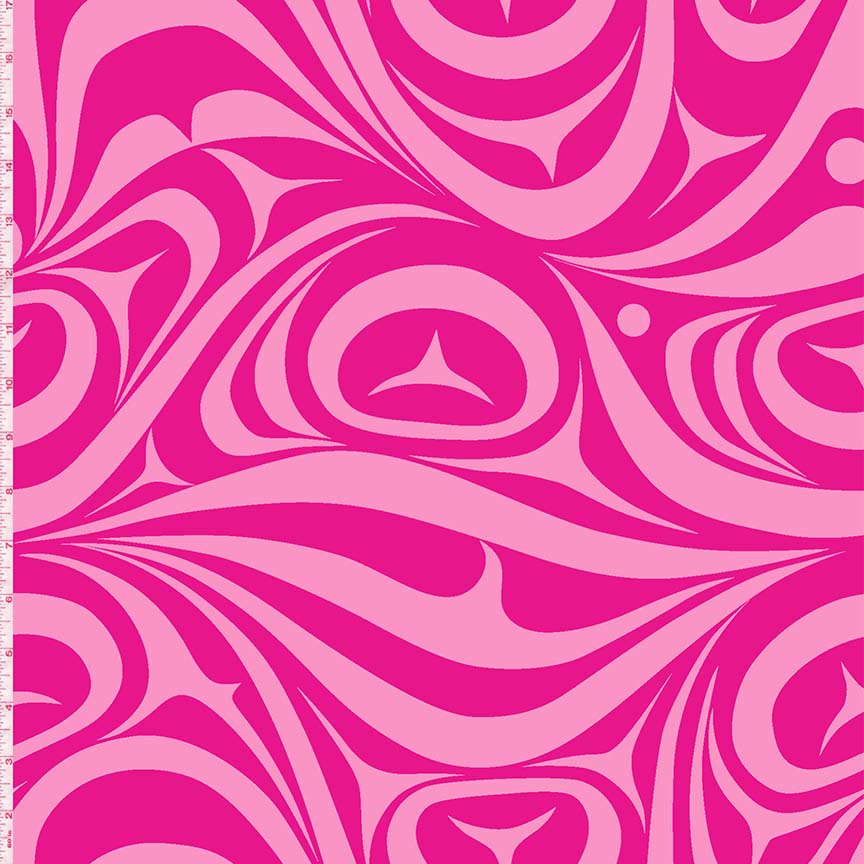 Yasakw Designs Haida Wave - Fuchsia