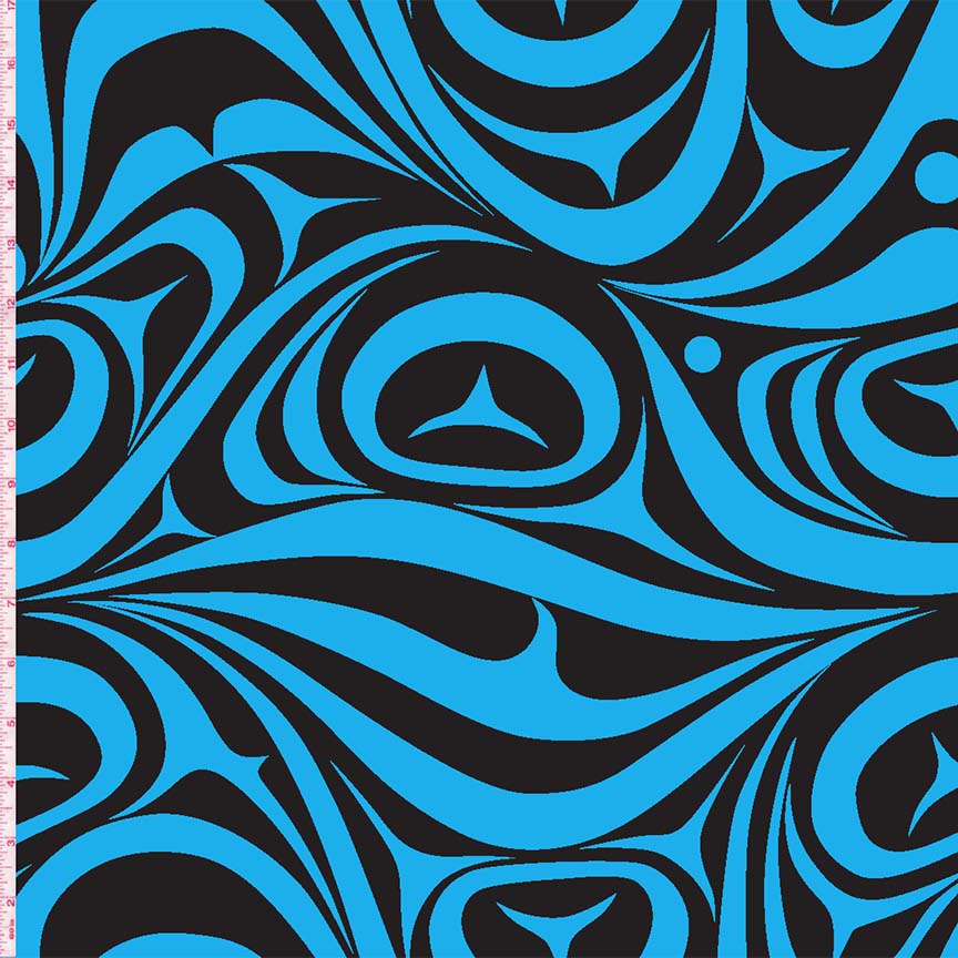 Yasakw Designs Haida Wave - Turq/Blk