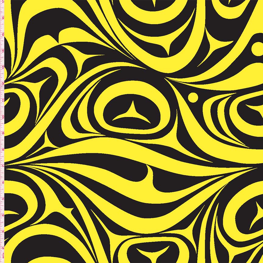 Yasakw Designs Haida Wave - Yellow
