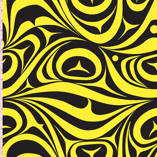 Yasakw Designs Haida Wave - Yellow