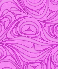 Yasakw Designs Haida Wave - Hot Pink
