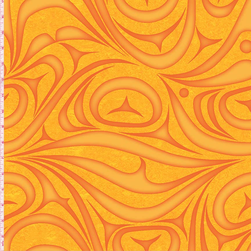 Yasakw Designs Haida Wave - Orange