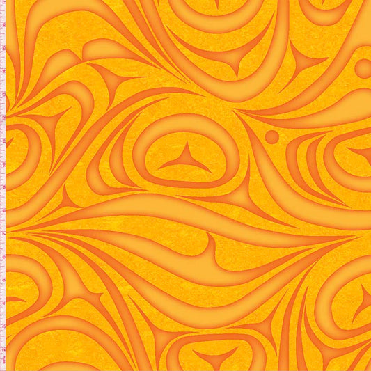 Yasakw Designs Haida Wave - Orange