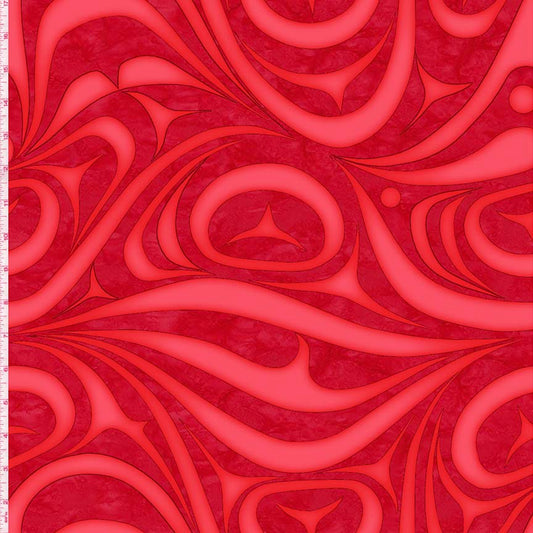 Yasakw Designs Haida Wave - Red