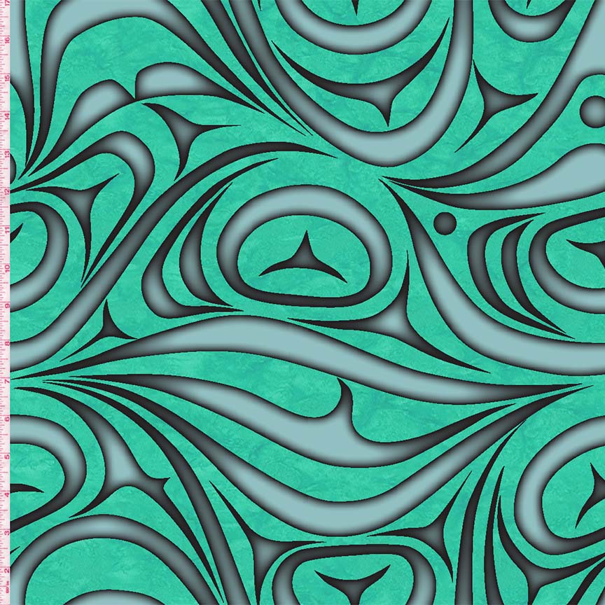 Yasakw Designs Haida Wave - Teal
