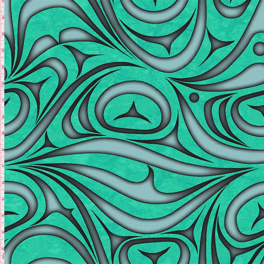 Yasakw Designs Haida Wave - Teal