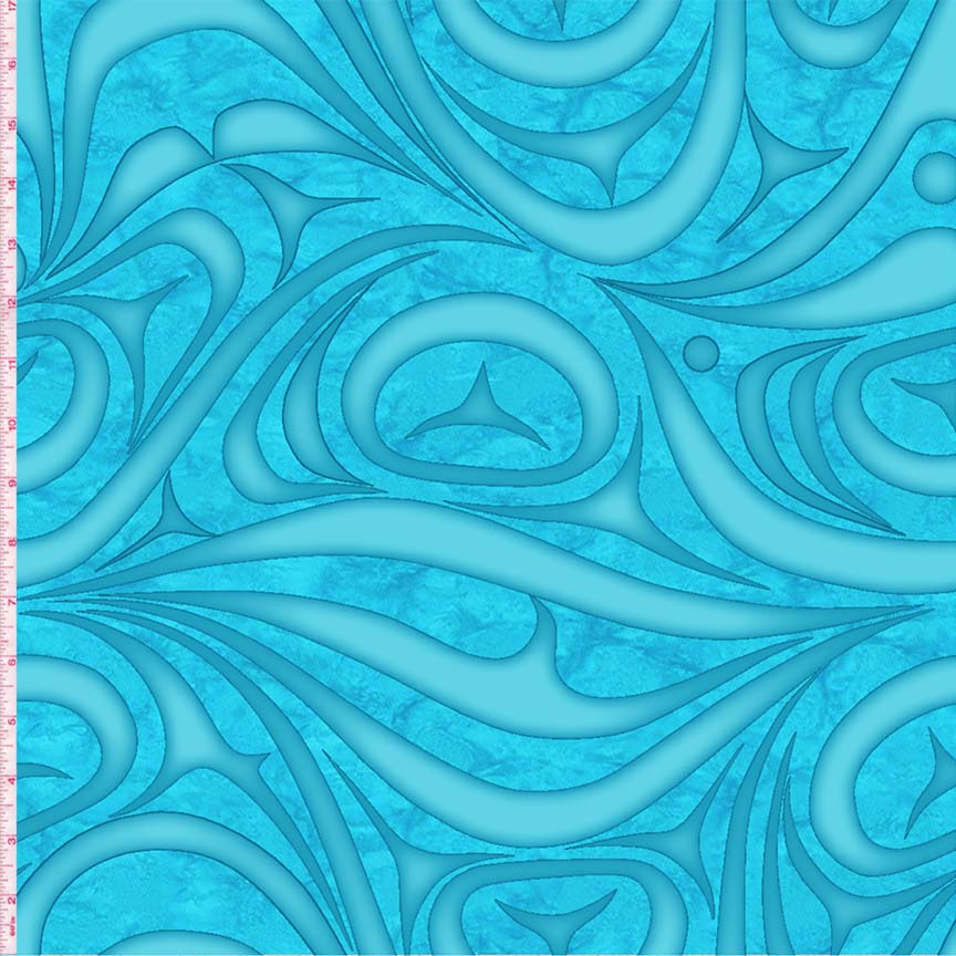 Yasakw Designs Haida Wave - Turq.