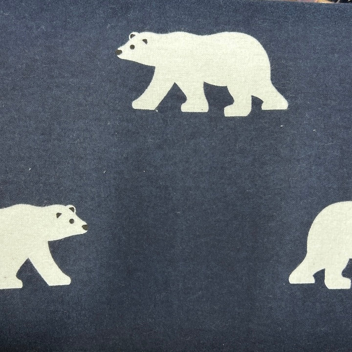 Flannelette - Bears - Navy