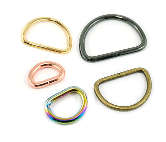 Metal D-Rings - Assorted Sizes
