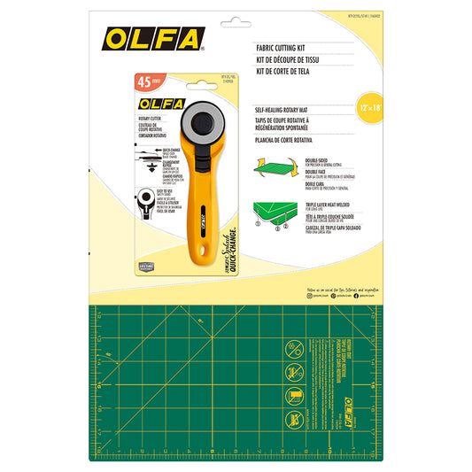 OLFA Kit - Rotary Cutter & Mat