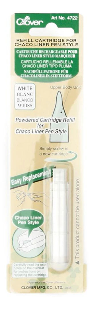 Clover Chaco Liner Pen Style Refill - White