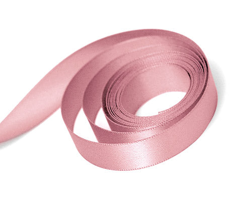 Ribbon - Single Face Satin - Dusty Rose 0160