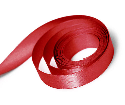 Ribbon - Single Face Satin - Red 0250