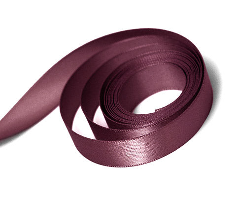 Ribbon - Single Face Satin - Burgundy 0277