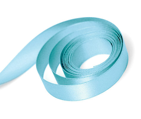 Ribbon - Single Face Satin - Misty Turquoise 0317