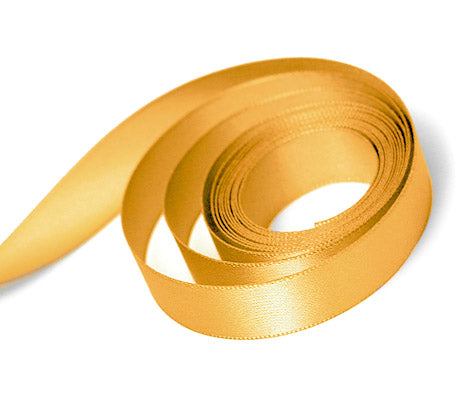 Ribbon - Single Face Satin - Gold 0675