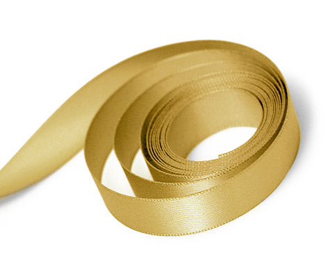 Ribbon - Single Face Satin - Old Gold 0690