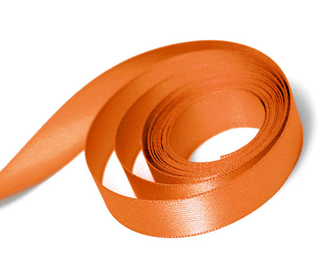 Ribbon - Single Face Satin - Torrid Orange 0750