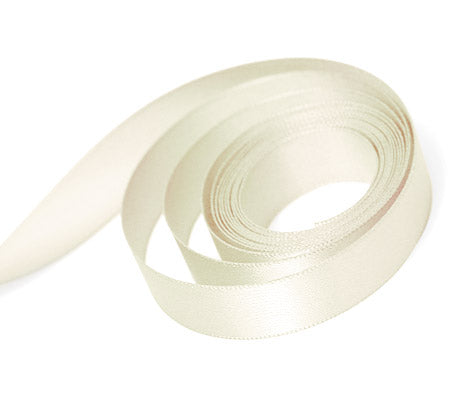 Ribbon - Single Face Satin - Ivory 0810