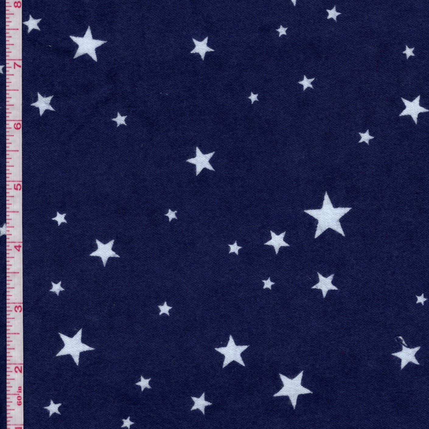 Flannelette - Stars - Navy